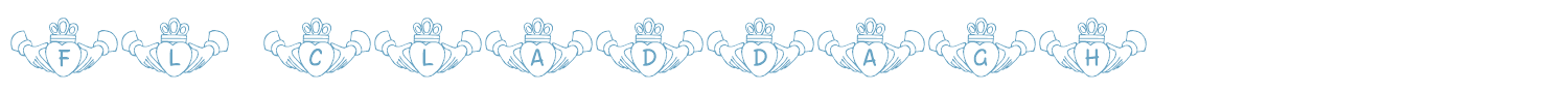 sample FL Claddagh font