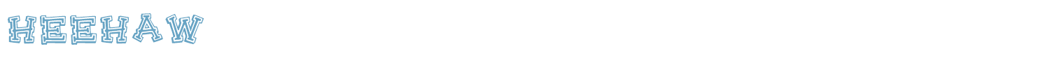 sample HeeHaw font