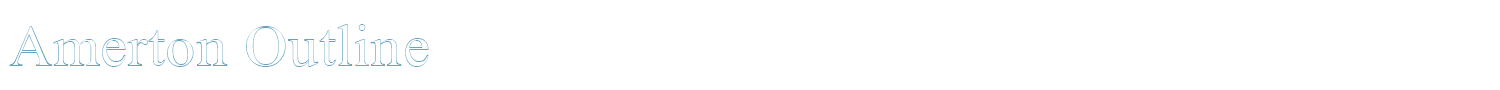 sample Amerton Outline font