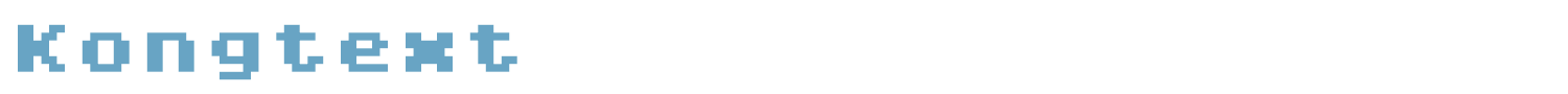 sample Kongtext font