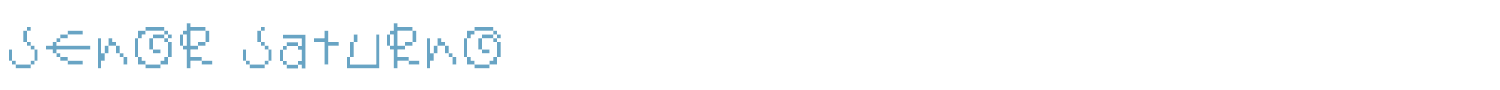 sample Senor Saturno font