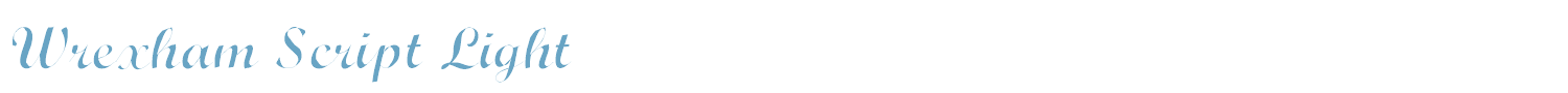 sample Wrexham Script font