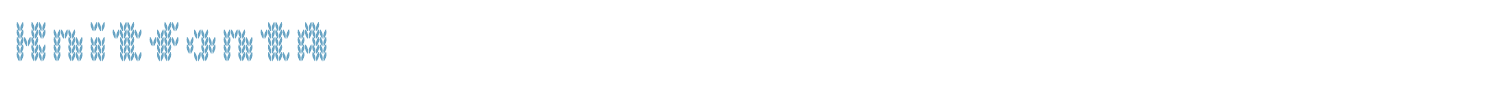 sample Knitfont font
