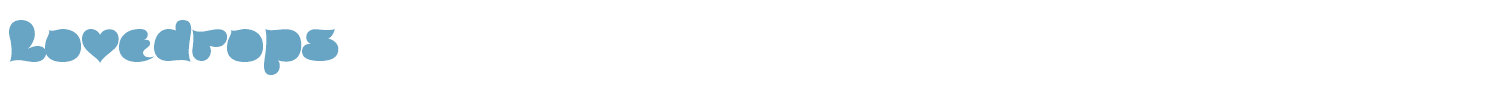 sample Lovedrops font
