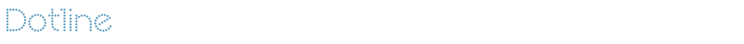 sample Dotline font