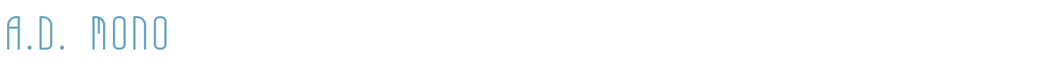sample A.D. MONO font