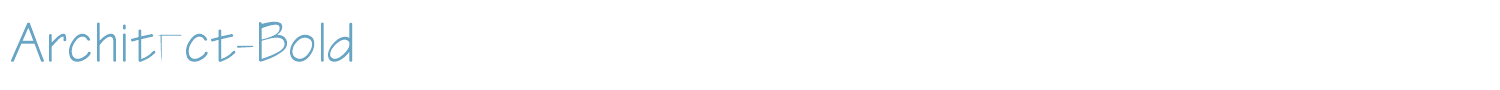 sample Architect font