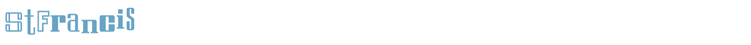 sample St Francis font