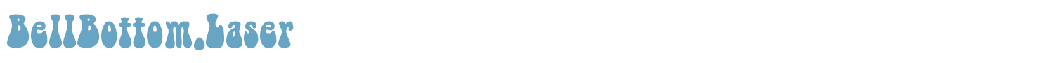 sample BellBottom Laser font