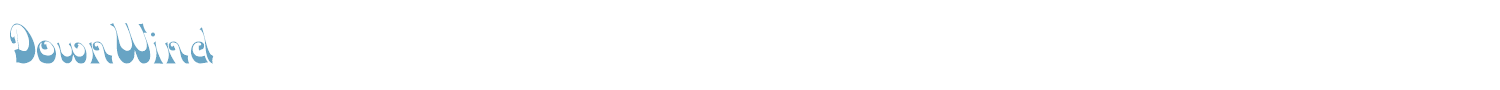 sample DownWind font