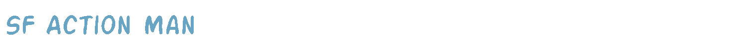 sample SF Action Man font