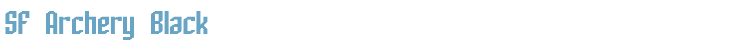 sample SF Archery Black font