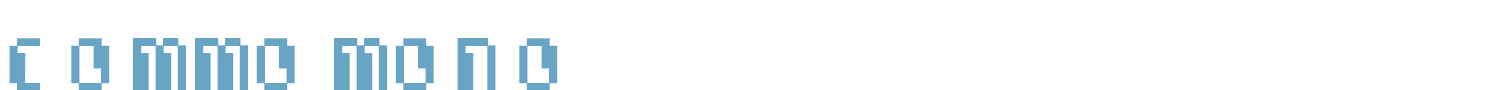 sample Commo font