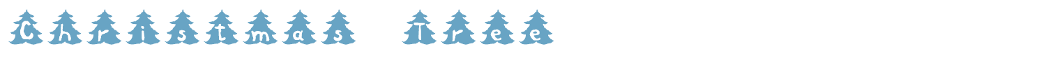 sample Christmas Tree font