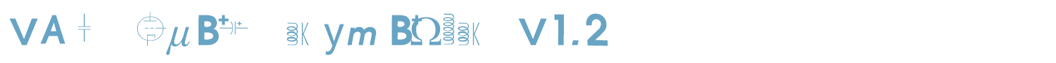 sample vac tube symbols v1.2 font