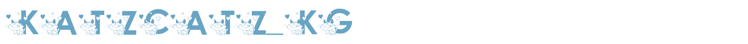 sample KG KATZCATZ font