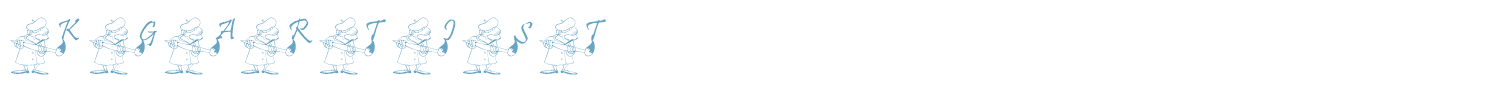 sample KG ARTIST font