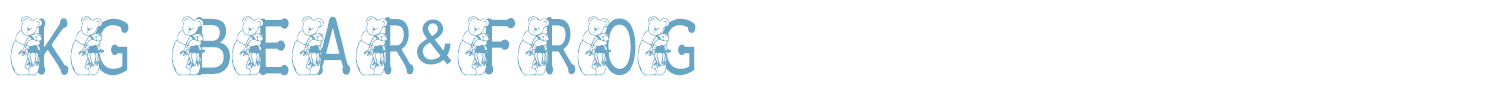 sample KG BEAR&FROG font