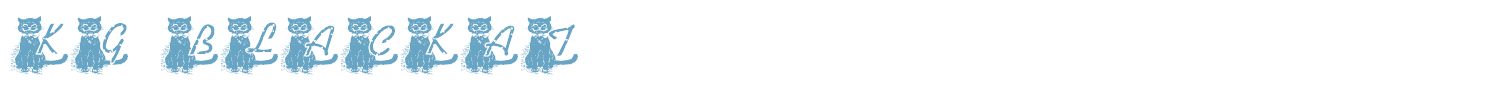 sample KG BLACKAT font