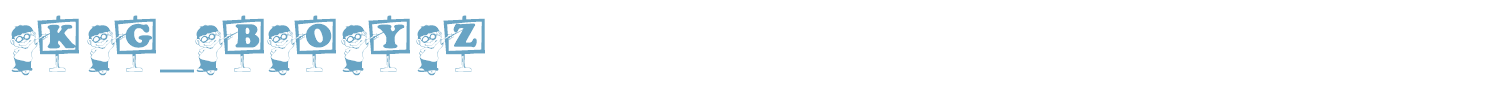 sample KG BOYZ font