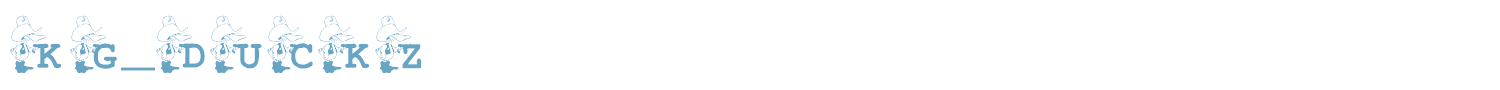 sample KG DUCKZ font
