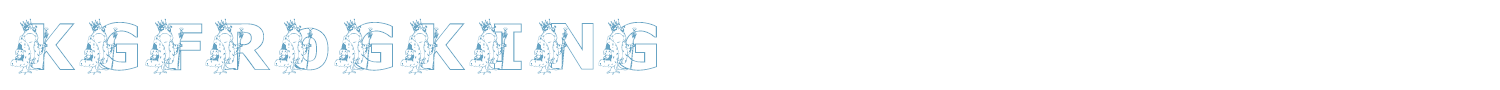sample KG FROGKING font