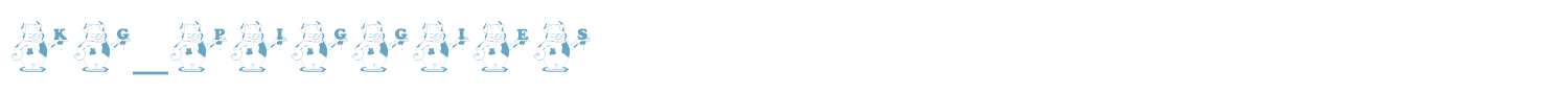 sample KG PIGGIES font
