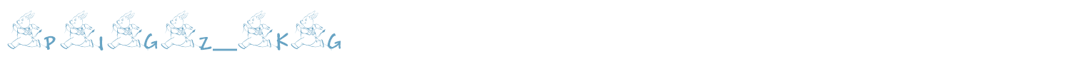 sample KG PIGZ font