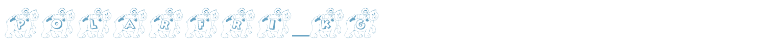 sample KG POLAR FRIENDS font