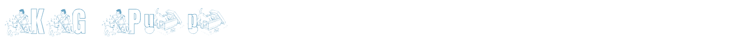 sample KG Pup font
