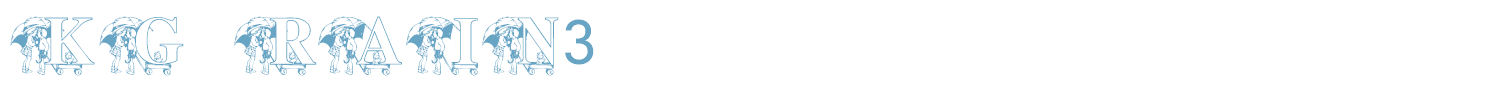 sample KG RAIN3 font