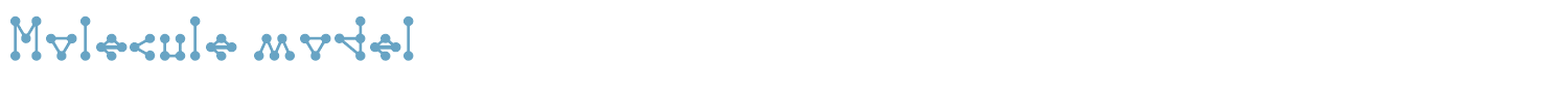 sample Molecule model font