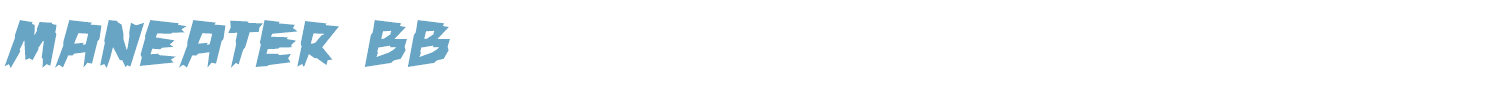 sample ManEater BB font
