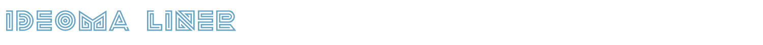 sample ideoma LINER font