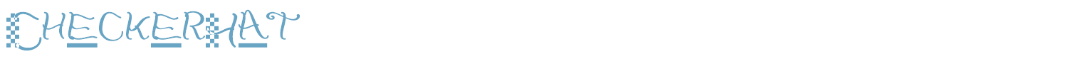 sample CheckerHat font