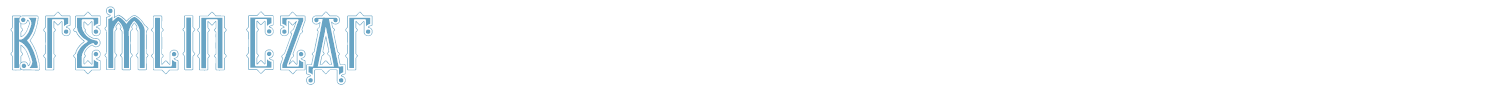 sample Kremlin Czar font