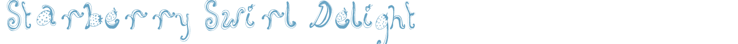 sample Starberry Swirl Delight font