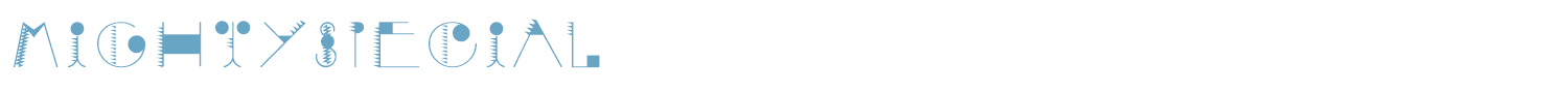 sample Mighty Special font
