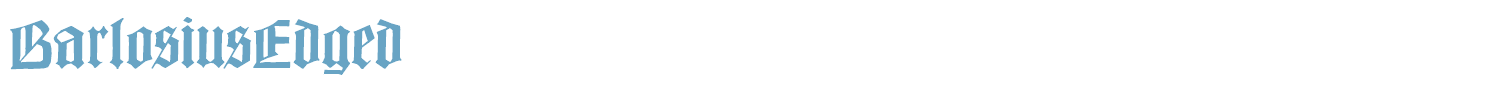sample Barlosius Edged font