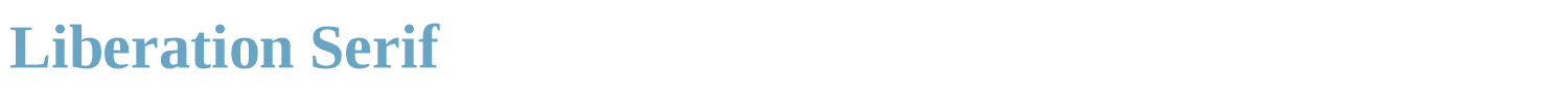 sample Liberation Serif font