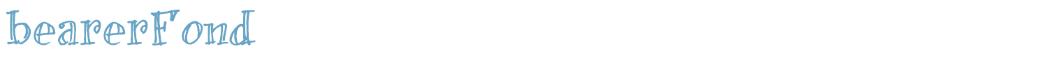 sample bearerFond font