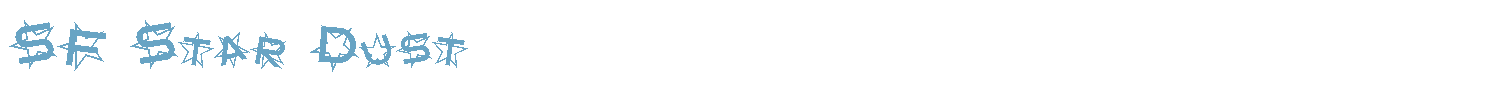 sample SF Star Dust font