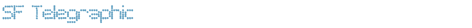sample SF Telegraphic font
