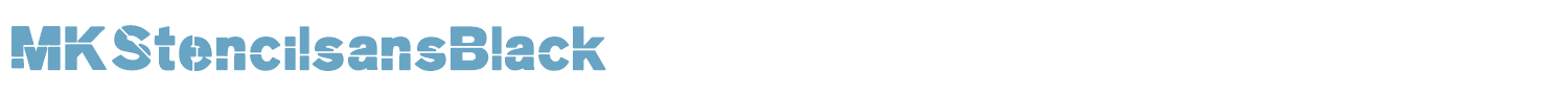 sample MK Stencil Sans font