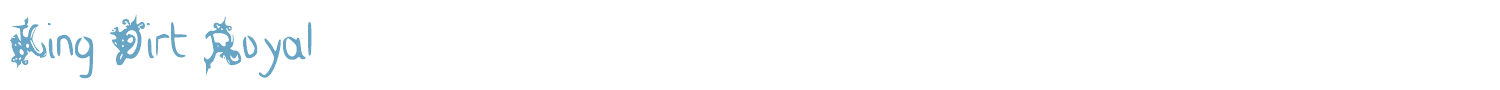 sample King Dirt Royal font