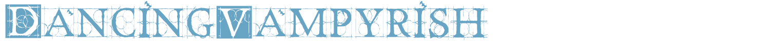 sample DancingVampyrish font