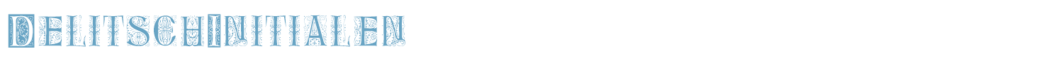 sample DelitschInitialen font