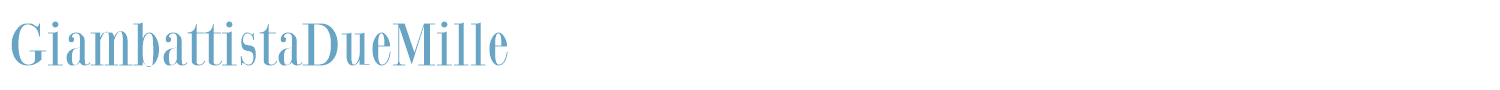 sample GiambattistaDueMille font