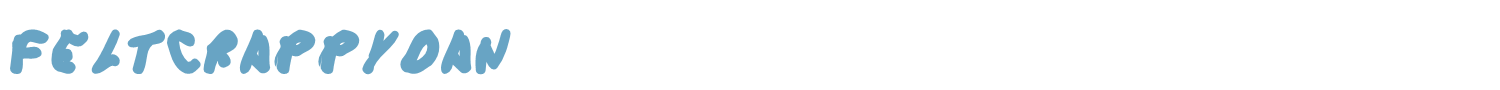 sample FeltCrappyDan font