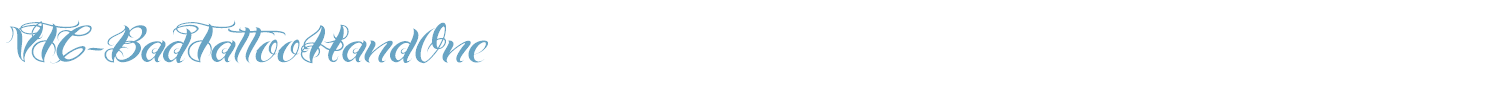 sample VTC-Bad Tattoo Hand One font